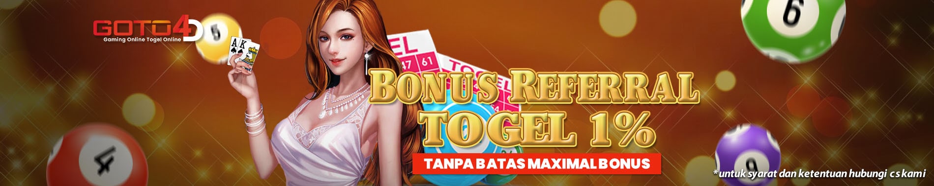 Bonus referal togel 1% GOTO4d